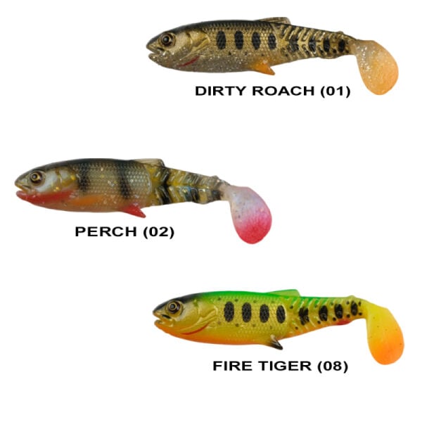 Remixon Crafter Shad 8.5cm Silikon Yem (5 Adet) FIRE TIGER