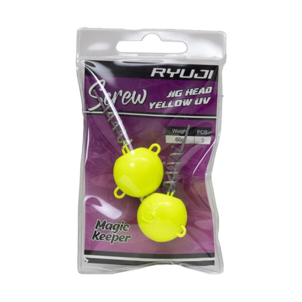Ryuji Screw Jighead Yellow UV (2 Adet)