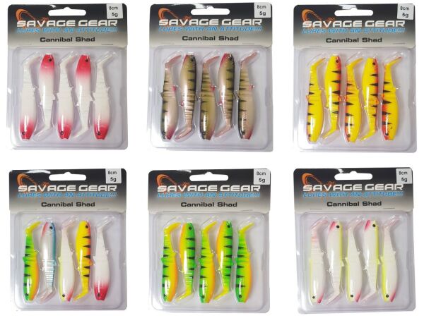 Savage gear Cannibal 8cm 5 Adet Sahte Balık Perch