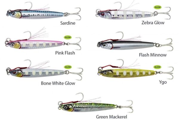 Savage gear 3D Jig Minnow 10 gr 5,9 cm Sahte Balık Zebra Glow