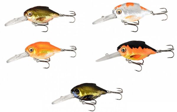 Savage gear 3D Crucian Crank 6,4 cm 23 gr SF DR Sahte Balık Pearl White Silver