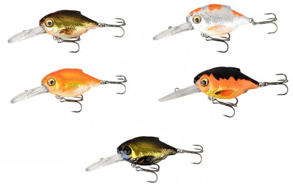 Savage gear 3D Crucian Crank 6,4 cm 23 gr SF DR Sahte Balık Pearl White Silver