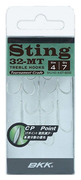BKK Sting-32 MT Üçlü Olta İğnesi 10 7 Pcs