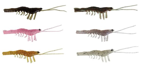 Savage gear LB Manic Shrimp 6.6 cm 6 Adet Sahte Balık Blue Pearl Sand