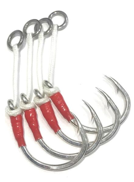 Savage gear Eyed Asist Hook  4 Adet - 58627-58630 5-0 Single 250lbs
