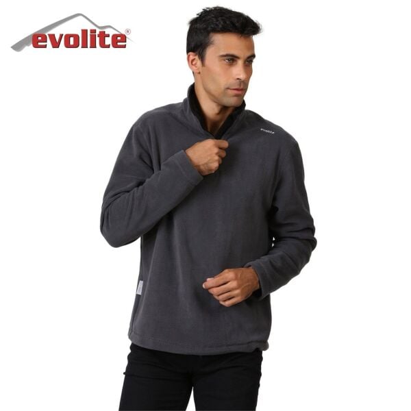 Evolite Fuga Erkek Mikro Polar Sweater - Gri XXXL