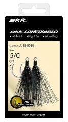 BKK Lone Diablo BT- Black Bucktail Olta İğnesi 4/0