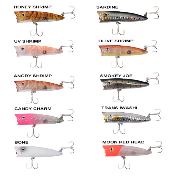 Ryuji Sea Popper 7cm 8.5gr Top Water Maket Yem CANDY CHARM