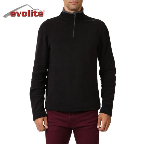 Evolite Fuga Erkek Mikro Polar Sweater - Siyah XXXL