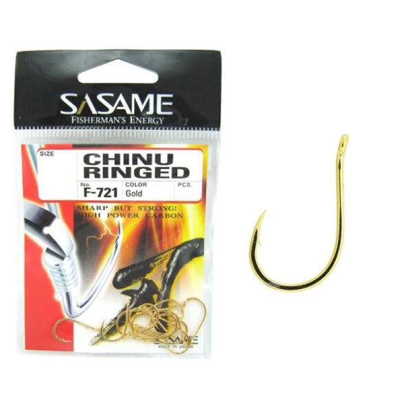 Sasame F-721 Chinu Ringed İğne (Gold) 4/0