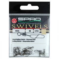 T.SPRO Diamond Klipsli Fırdöndü No:02 - 8 Adet