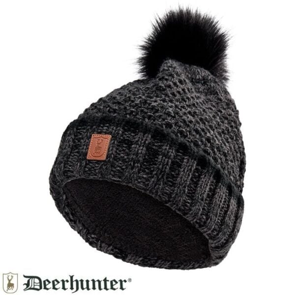T. DEERHUNTER Lady Knitted Kadın Siyah Bere - 2130.6486.999