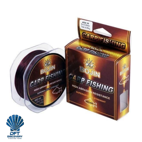 D. BOJIN Sazan Misinası 0.32 mm 450 m Kahverengi