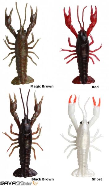 Savage gear LB 3D Crayfish 8 cm 4 gr F 4 Adet Sahte Balık Magic Brown
