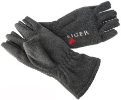 Eiger Fleece Glove Half Fingers Dark Grey L