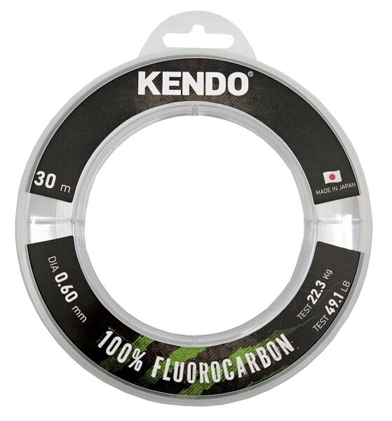 Kendo 100% Fluorocarbon White 30m Misina 1.00mm