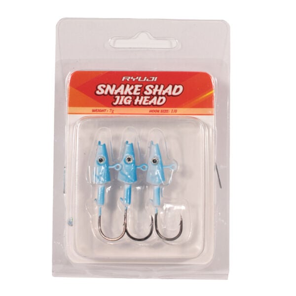 Ryuji Snake Shad Jig HEAD,7GR (3 AD) GRAY MULLET