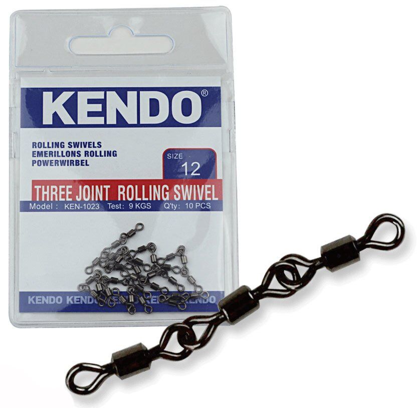 Kendo Three Joint Rolling Swivel 10 Adet 10