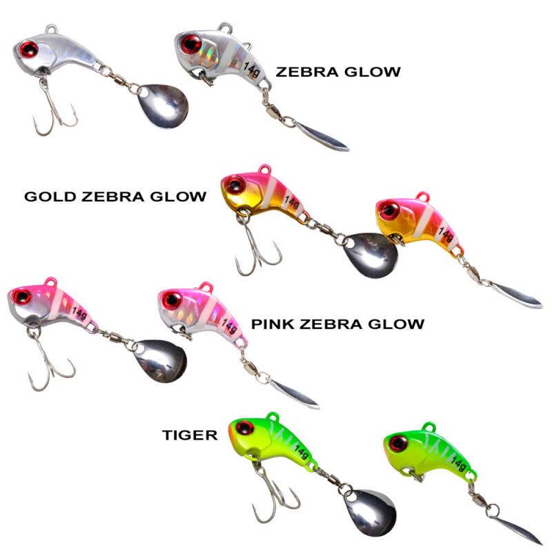 Ryuji Scorpy Vib 14gr PINK ZEBRA GLOW