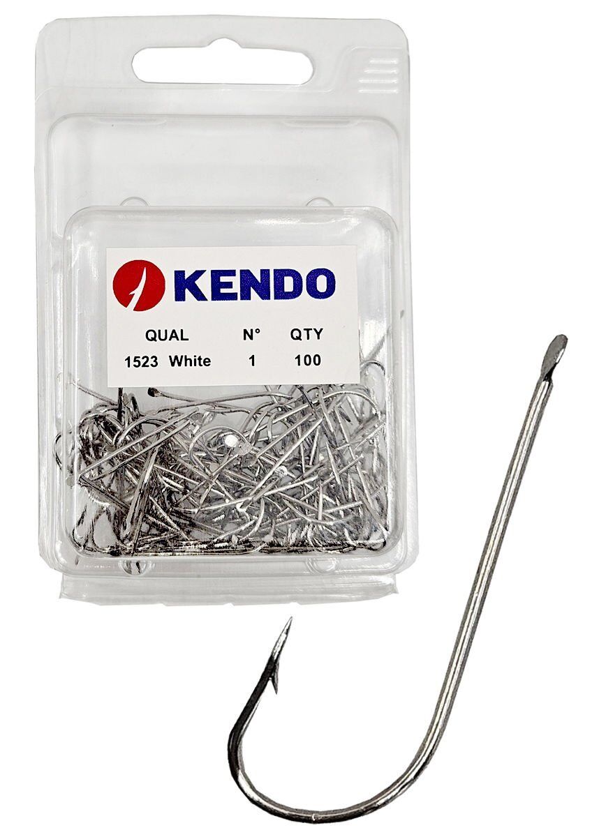 Kendo (1523 NI)  100 Adet 1/13 Beyaz Çapraz Kutu İğne 8 Numara