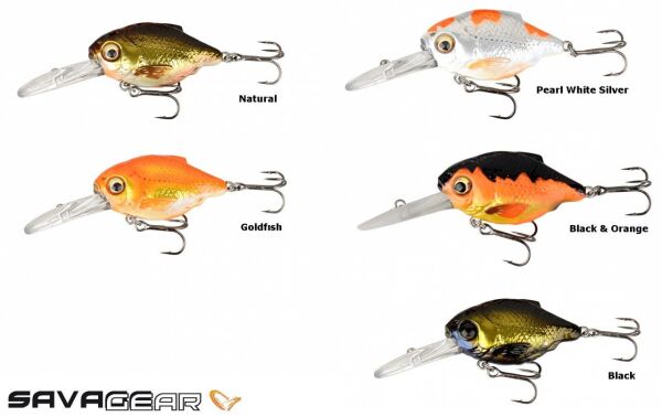 Savage gear 3D Crucian Crank 3,4 cm 3,4 gr SR DR Sahte Balık Natural