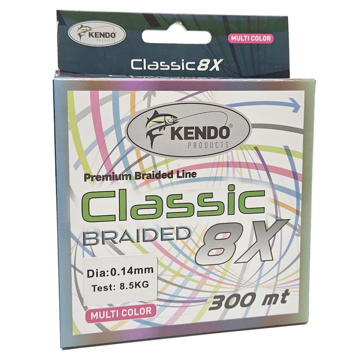 Kendo Classic 8X 300m Multicolor Örgü İp 0.20mm