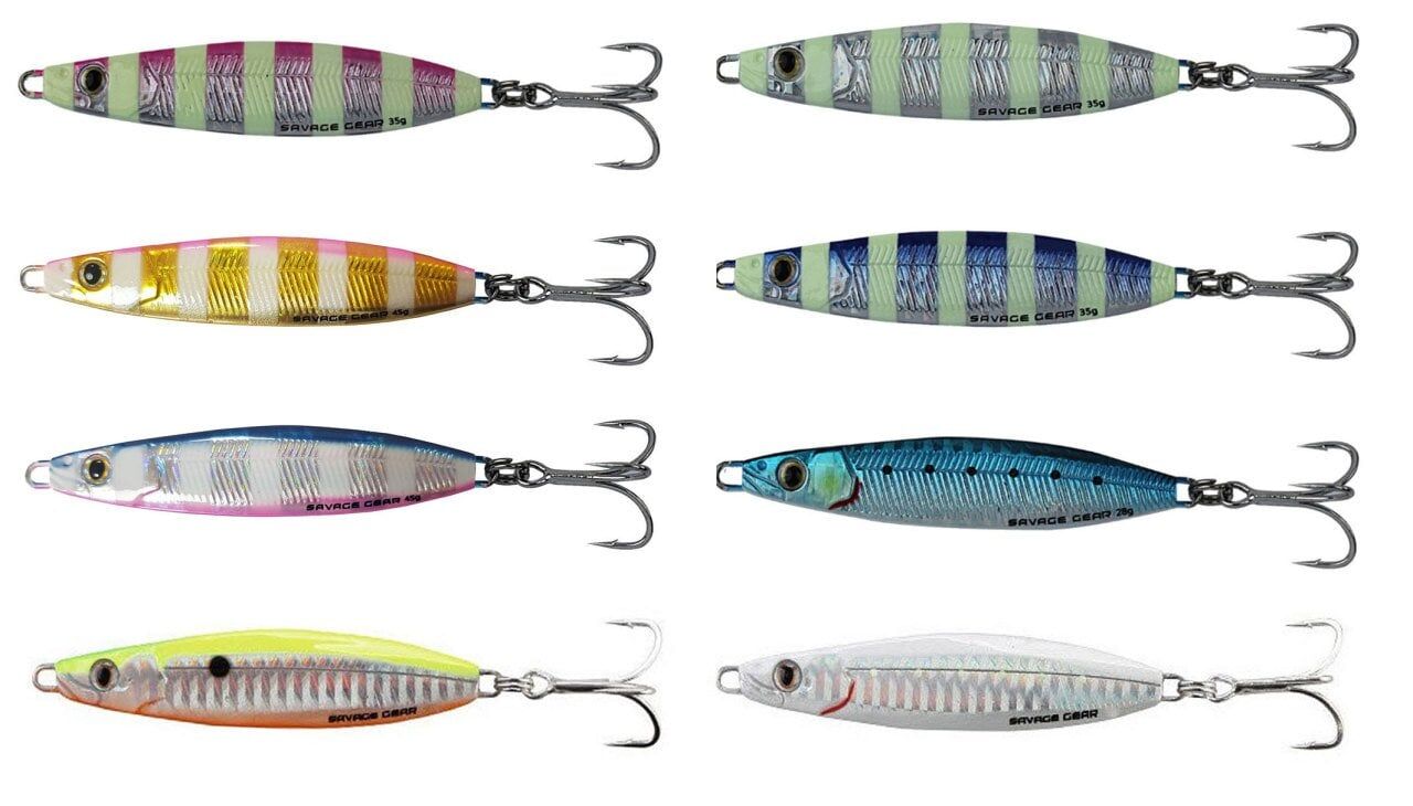 Savage gear Psycho Sprat 35g Sahte Balık Glow Zebra