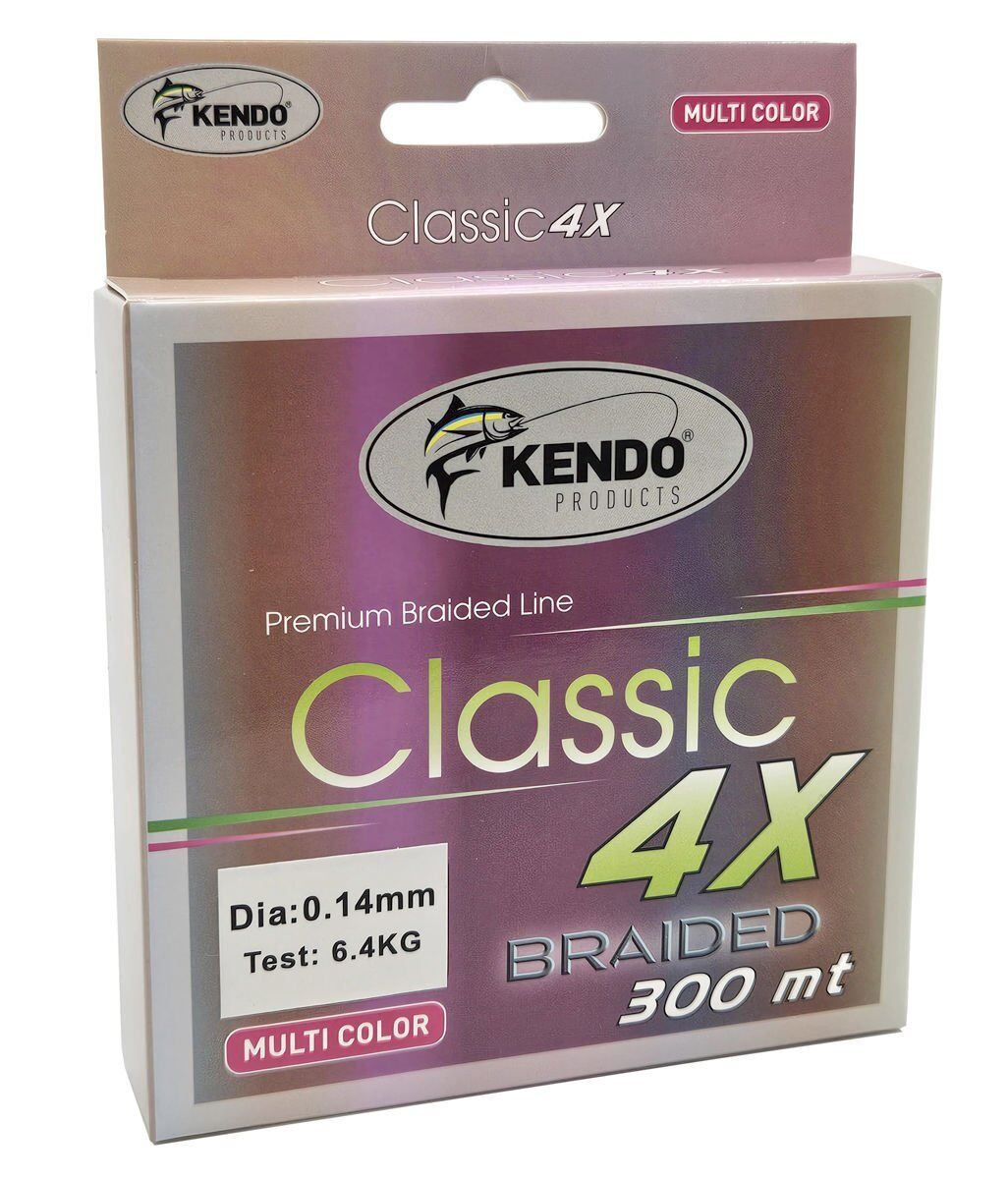 Kendo Classic 4X 300m Multicolor Örgü İp 0.20mm