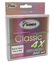 Kendo Classic 4X 300m Multicolor Örgü İp 0.20mm