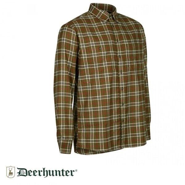 S.K.DEERHUNTER Coolmax 399 Yeşil Kare U.Kol Gömlek 39