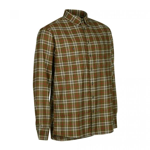 S.K.DEERHUNTER Coolmax 399 Yeşil Kare U.Kol Gömlek 39