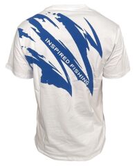 Okuma White Motif Cotton Short Sleeve Shirt XXXL