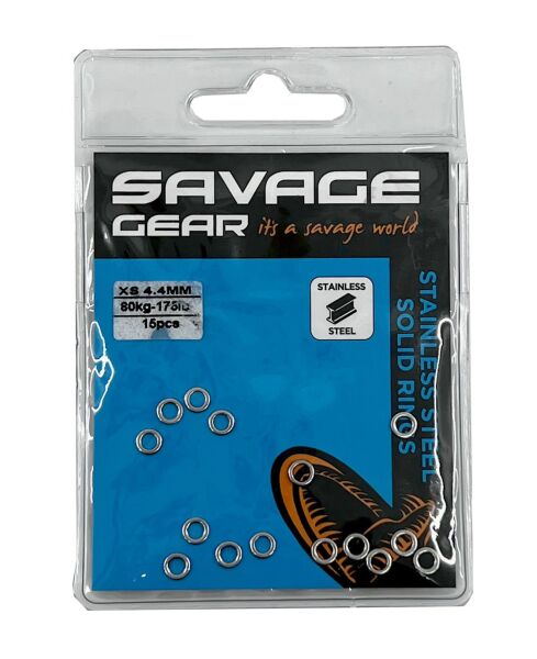 Savage Gear Solid Rings SS 15 Pcs XXL 520LB 240KG