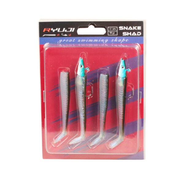 Ryuji Snake Shad 11cm, 10gr, (2+2ad) BLUE SILVER