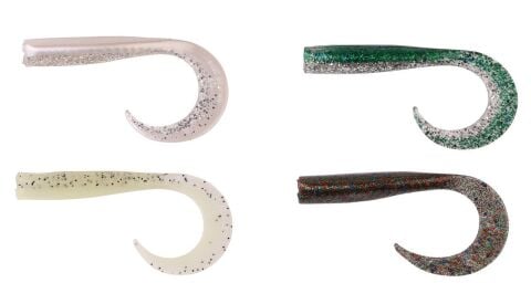 Savage gear LB Sandeel Curltail 10 cm 5 Adet Sahte Balık Ragworm