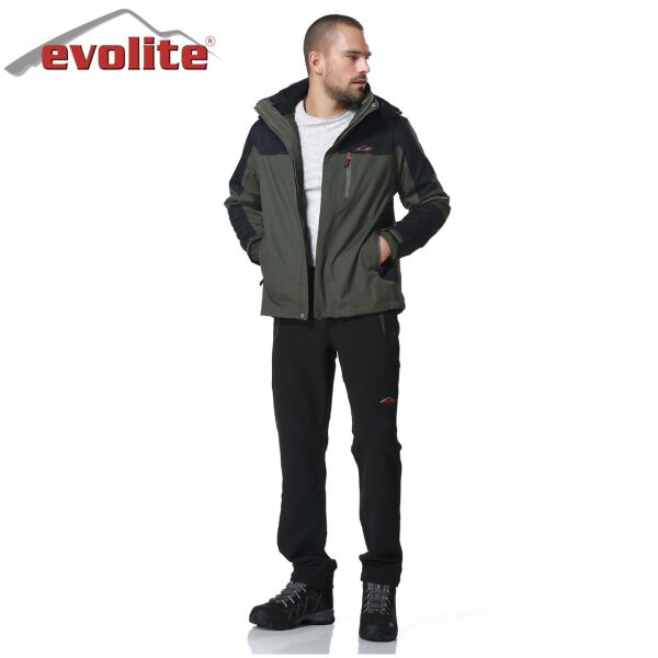 Evolite Diva Erkek 3in1 Haki/Siyah Mont S