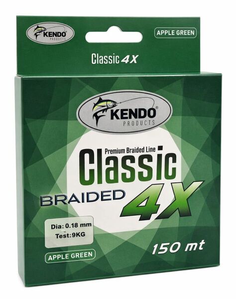 Kendo Classic 4X 150m Apple Green Örgü İp 0.20mm