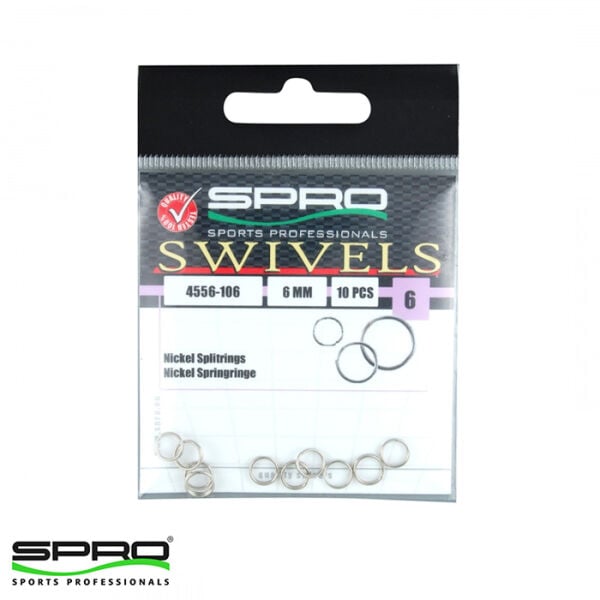 SPRO Nikel Halka(Ayrık) 6MM - 10 Adet