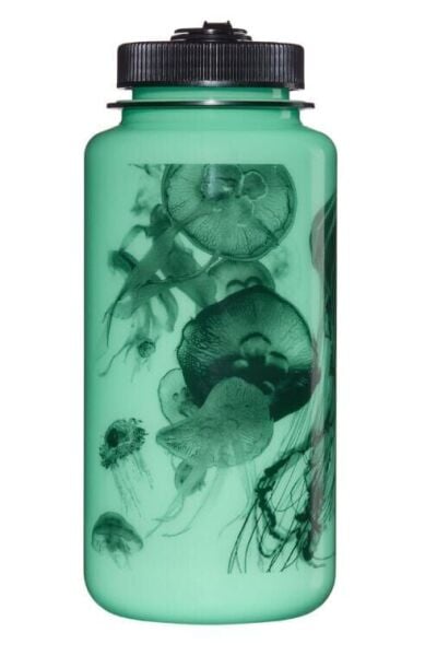 Nalgene 32oz WM Glow w/Black Jellyfish
