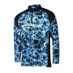 Savage Gear Marine UV Long Sleeve Tee Sea Blue Uzun Kollu Tişört L