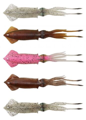 Savage gear 3D TPE Swim Squid 125mm 25g 2 Adet Sahte Balık Glow