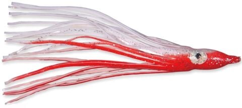 Lineaeffe Octobus Sılıcone Kalamar Red White Sahte Balık 12Cm