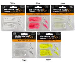 Savage gear Lrf Micro Sandeel Kit 12 Adet(1+1.5+5) Sahte Balık Silver