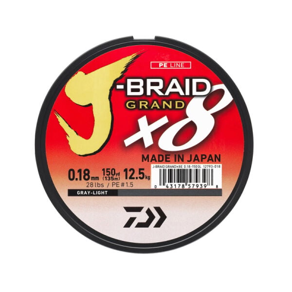 Daiwa JB Grand 8B 270m 0,16mm Grey İp Misina 0,24mm