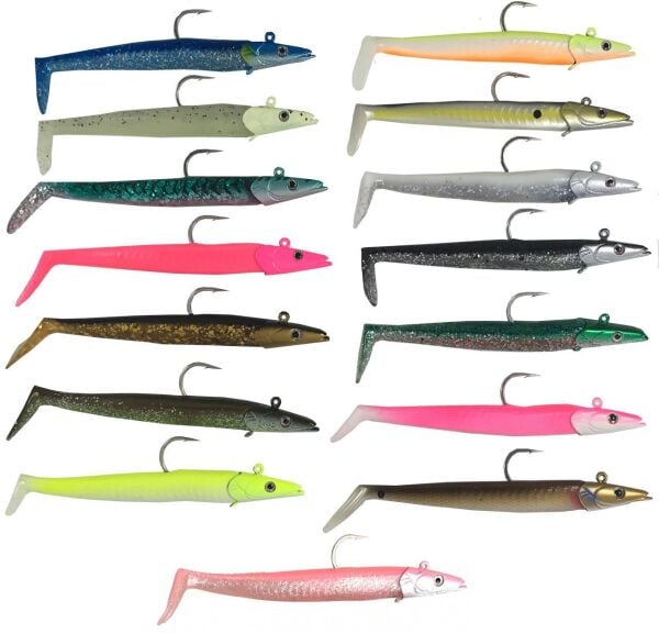 Savage gear Sandeel 12.5 cm 23 gr 2+1 Adet Sahte Balık Dirty Silver