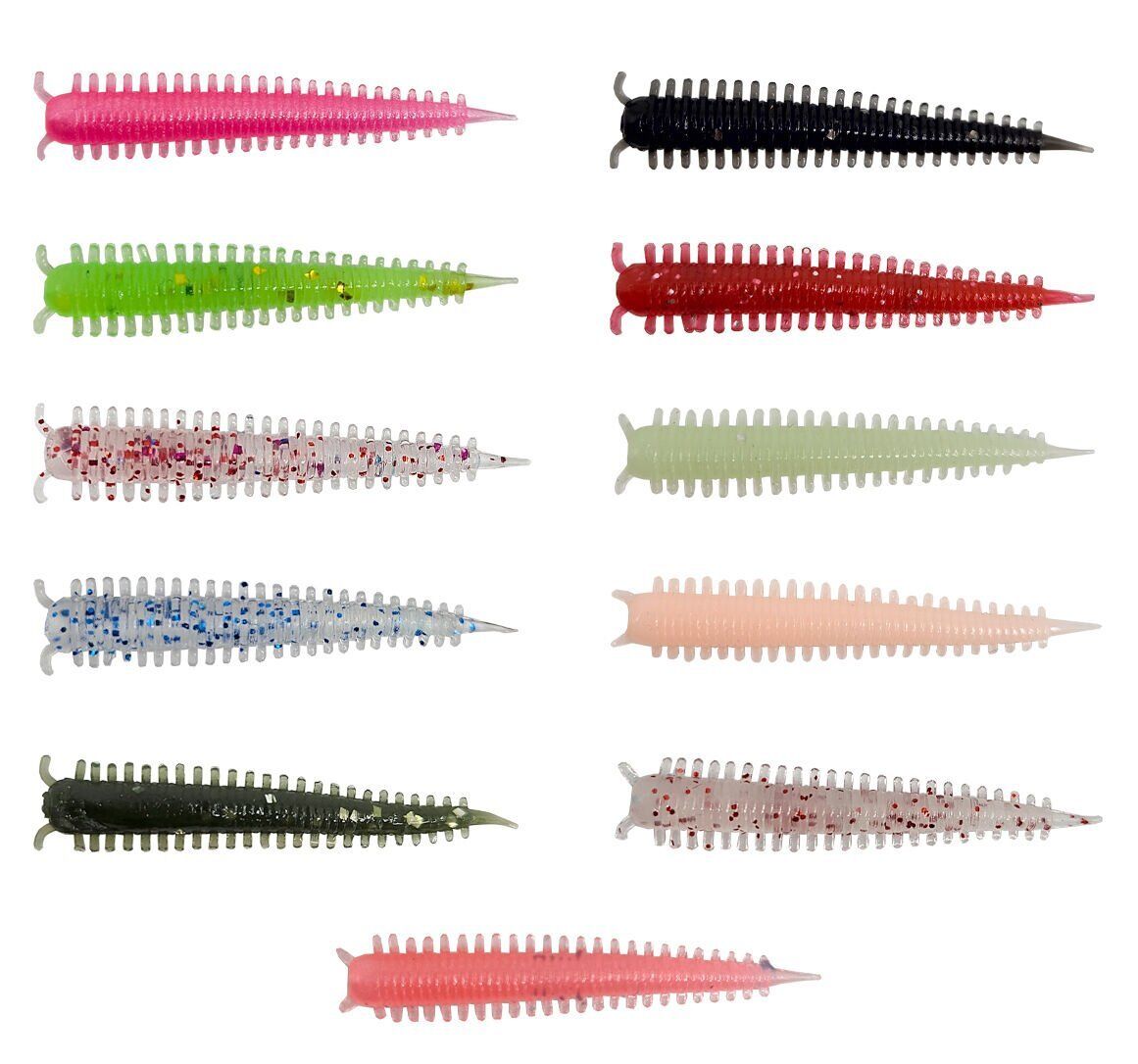 Kendo Zombie Worm Lrf Silikonu 4cm 8 Adet Black