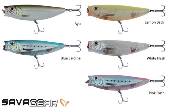 Savage gear 3D Minnow Pop Walker55 5,5cm 5g Sahte Balık 04-Lemon Back