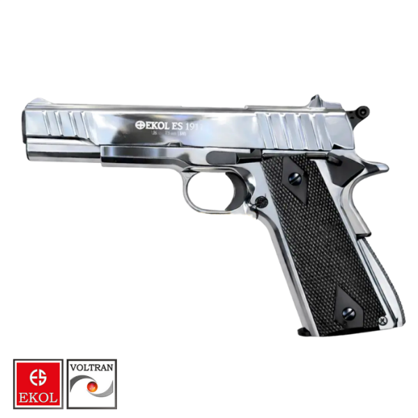 EKOL ES 1911 Parlak Beyaz Havalı Tabanca - Blowback