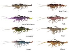 Savage Gear 3D Shrimp Weedless 9 cm 7 gr Sahte Balık Plum Chartreuse