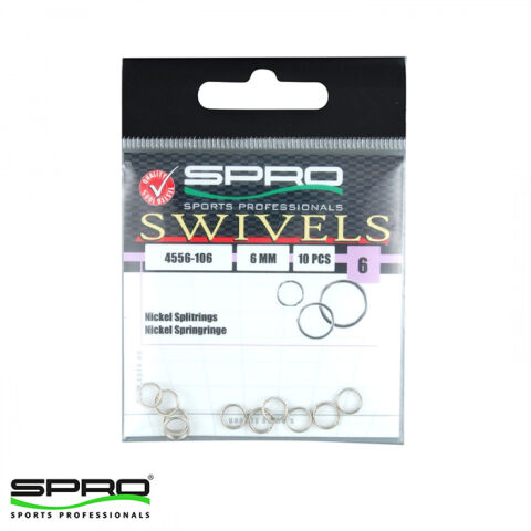 SPRO Nikel Halka(Ayrık) 6MM - 10 Adet